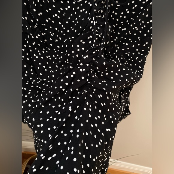 Zara gathered draw string polka dot skirt size M - Picture 4 of 9